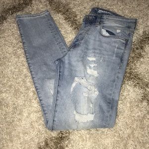Distressed jeans